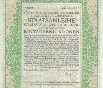 Nach dem Kriegsende wertlos